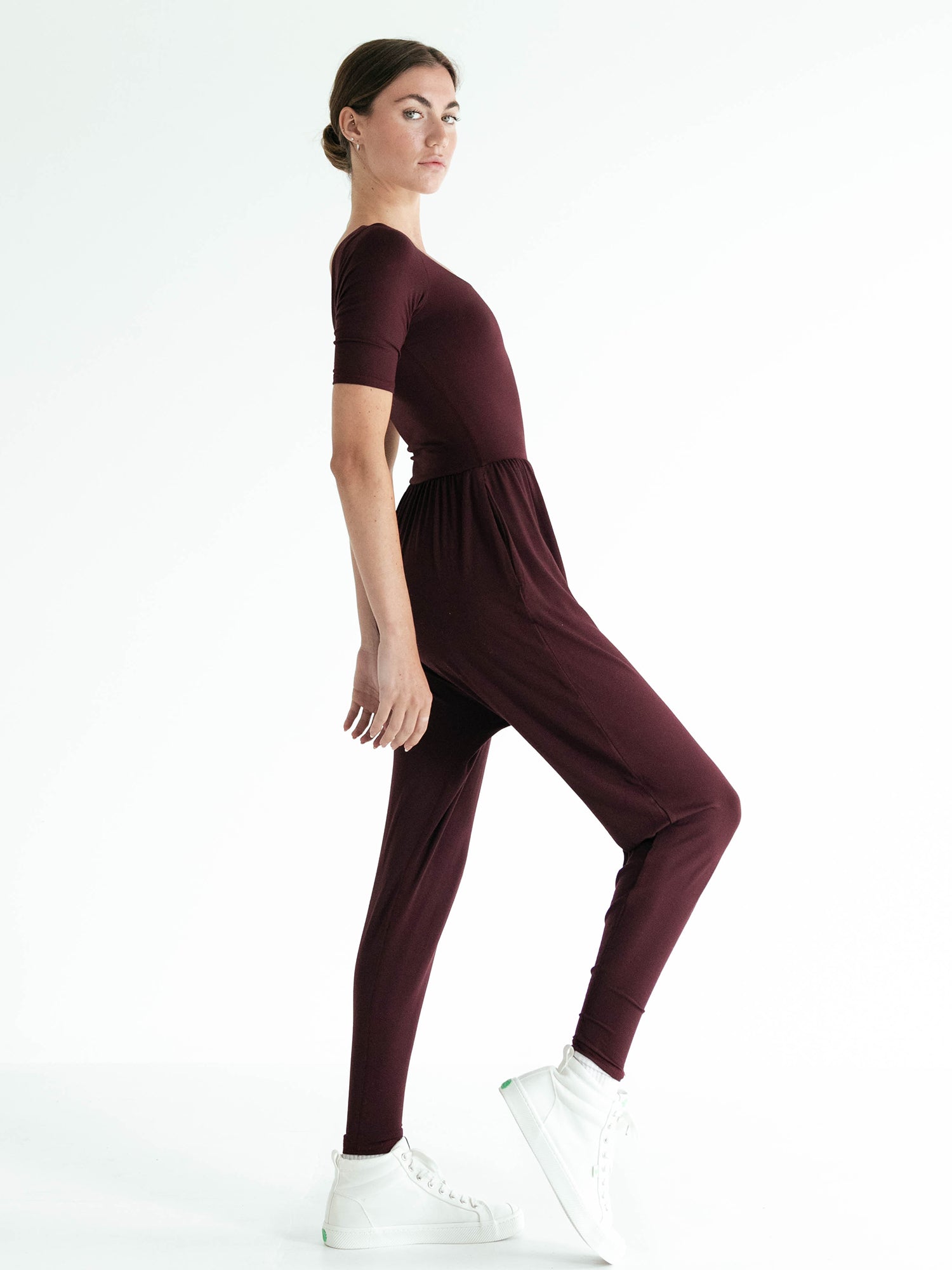 Sleeved Bōdhi Jumper, Burgundy