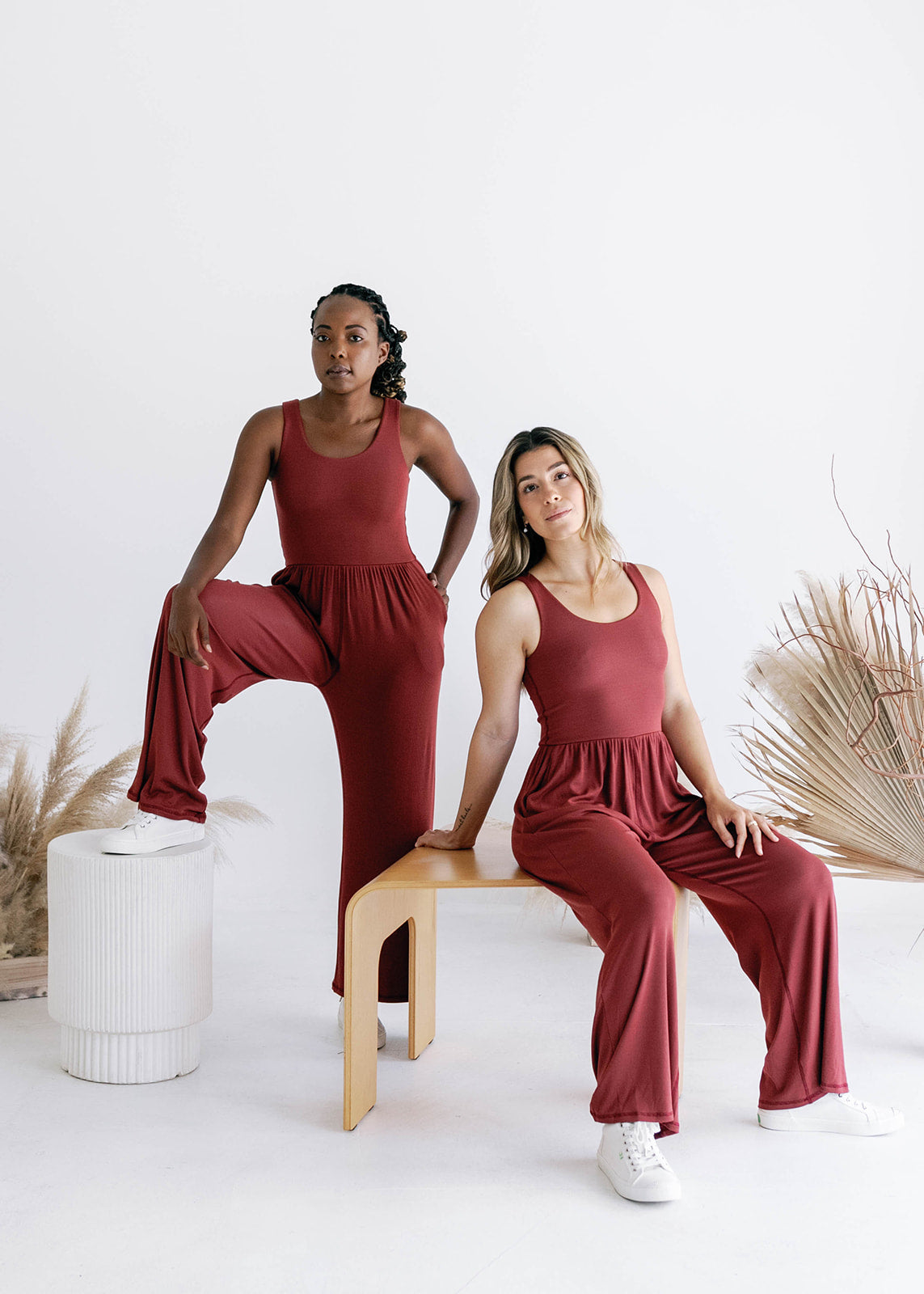 Hana Jumpsuit 2.0, Ribbed Redwood